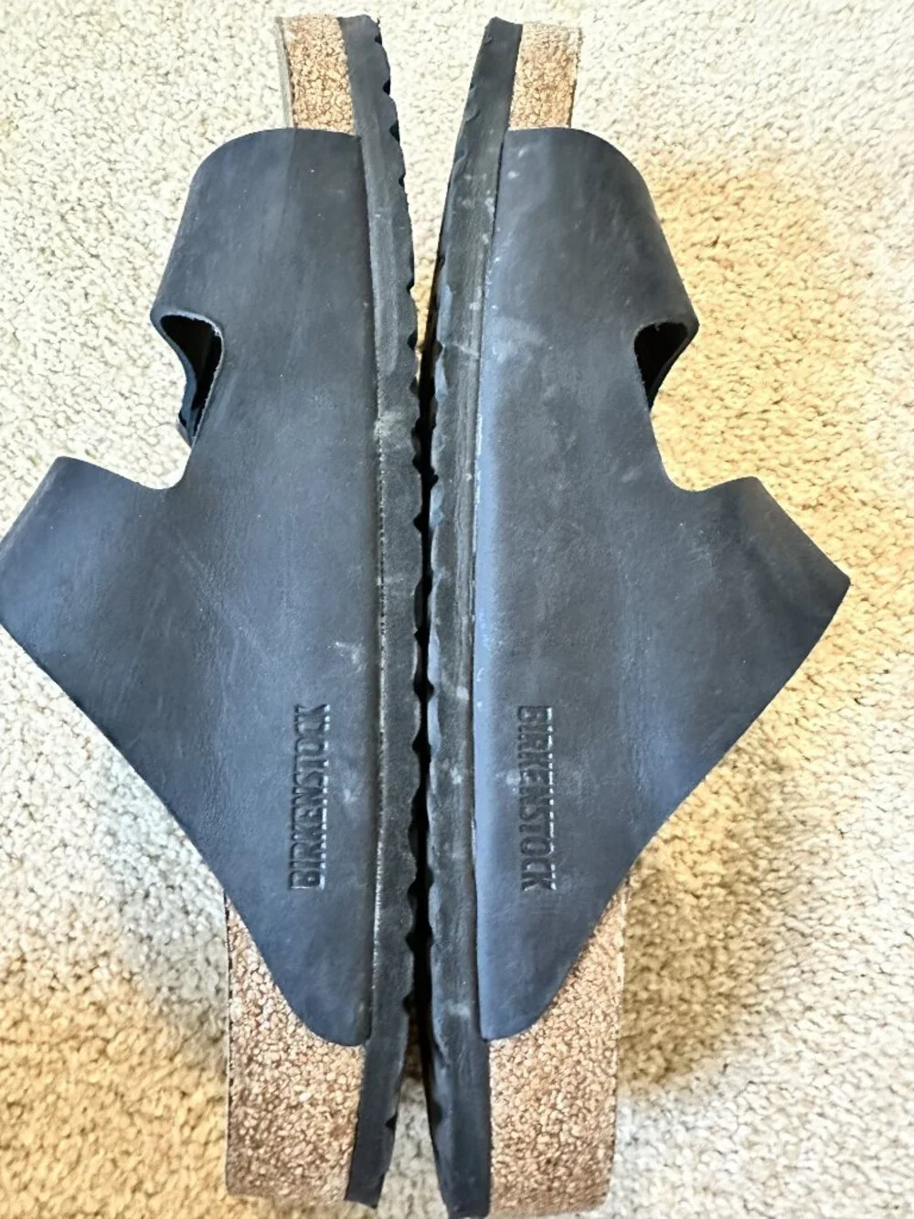 Birkenstock Arizona Black Leather size 45 regular NWOT/no box